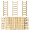40PCS Mini Wooden Ladder,2.4'' Wooden Miniature Ladder,Wood Step Fairy Garden Accessories,Miniature Dollhouse Accessories for DIY Craft Dollhouse Dcor Landscape (40 Pcs) view 1