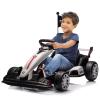 24v Drift Go Kart, Electric Ride on Drift Car with Adjustable Seat & EVA Silent Wheels, 7.5MPH Motorized Drifting Toy for Kids Ages 6-12, Parent-Safety Certified Ride-on Go Kart view 1