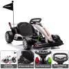 24v Drift Go Kart, Electric Ride on Drift Car with Adjustable Seat & EVA Silent Wheels, 7.5MPH Motorized Drifting Toy for Kids Ages 6-12, Parent-Safety Certified Ride-on Go Kart view 3