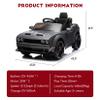 12V Electric Ride on Car Remote Control,Wireless Music Vehicle Car for Boys Girls Gifts Grey view 2