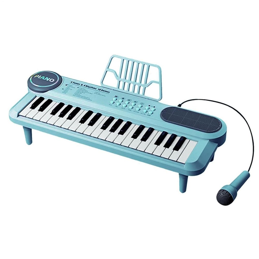Children's Piano Keys, Musical Skill Development, 500mah, Electronic Key Piano, Musical Instrument Toy, 37-Key Electronic Keyboard, Portable, for Home, School, Classroom, and Outdoor Activities