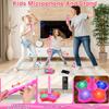 2026 New Star Kids Microphone with Stand, Portable Karaoke Machine for Singing, with Stand Adjustable, Speaker & Led Lights, Move to Play for Singing, Music Play, Fun and Easy-to-Use (Black) view 3