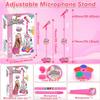 2026 New Star Kids Microphone with Stand, Portable Karaoke Machine for Singing, with Stand Adjustable, Speaker & Led Lights, Move to Play for Singing, Music Play, Fun and Easy-to-Use (Black) view 4