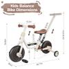 ZUKKA Toddler 4 in 1 with Detachable Push Handle and Silent Wheels Lightweight Easy-to Assemble for Over 18 Months Baby Toddlers view 2