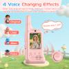 2 Pack Video Walkie Talkies for Kids, Rechargeable Kids Walkie Talkies with HD Camera & Voice Changer Long Range Video Intercom Toys Boys Girls Birthday Gifts for Family Games Outside Camping Hiking view 2