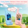 2 Pack Video Walkie Talkies for Kids, Rechargeable Kids Walkie Talkies with HD Camera & Voice Changer Long Range Video Intercom Toys Boys Girls Birthday Gifts for Family Games Outside Camping Hiking view 4