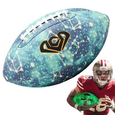 Light Up Football Size Versatile Durable 6/9 Junior Super Grip, PU Leather Waterproof, Lighted Double Laced American Kids | Kids Lights Football for Night Games Light Up Lightweight