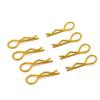 8PCS 100PCS Universal Stainless Steel R Clip Pin Compatible with 1 10 1 12 Scale RC Car Models Compatible with Himoto Aftermarket(8PCS Yellow) view 1