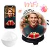 2.7" Crystal Ball Video Player, 3D Video Play Electronic Ball, Dynamic Videos Displaying Balls, DIY Digital Photo Videos Player with Electronic Screen for Couple, Pet, Holiday Memory (WiFi ver Black) view 3