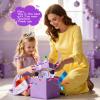 Frozen Toys Mini Karaoke Machine for Kids:Birthday Gifts for 3 4 5 6 7 8 9 10 11 12+ Year Old Little Girl Teens Princess Party Gift Toddler Singing Toy,Bluetooth Speaker with 2 Wireless Microphones view 2