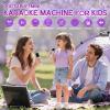 Frozen Toys Mini Karaoke Machine for Kids:Birthday Gifts for 3 4 5 6 7 8 9 10 11 12+ Year Old Little Girl Teens Princess Party Gift Toddler Singing Toy,Bluetooth Speaker with 2 Wireless Microphones view 3
