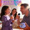 Frozen Toys Mini Karaoke Machine for Kids:Birthday Gifts for 3 4 5 6 7 8 9 10 11 12+ Year Old Little Girl Teens Princess Party Gift Toddler Singing Toy,Bluetooth Speaker with 2 Wireless Microphones view 4