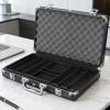 Poker Case, Capacity Professional Matte Hard | Full Protection Poker Chip Display Case | for Lovers Family Friends Enthusiasts Beginners view 3
