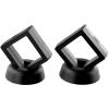 2 Pack Commemorative Coin Display Holder Box 50x50mm Black Plastic Case for Gold Silver Coin Medals Stamps Jewelry Casino Chips Souvenir Storage view 3