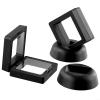 2 Pack Commemorative Coin Display Holder Box 50x50mm Black Plastic Case for Gold Silver Coin Medals Stamps Jewelry Casino Chips Souvenir Storage view 4