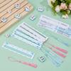 BENECREAT 8Sets Acrylic Mahjong Line Finder and Rules Reader with Tassels, Portable 6.1inch Tile Combination Guide for Tournaments and Home Game Strategy view 4
