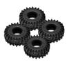 63x24mm Swamp Stomper 1.0 Wheel Tires for 1 24 1 18 Scale RC Crawler Cars Compatible with Various Off Road Remote Control Vehicles T1018 view 1