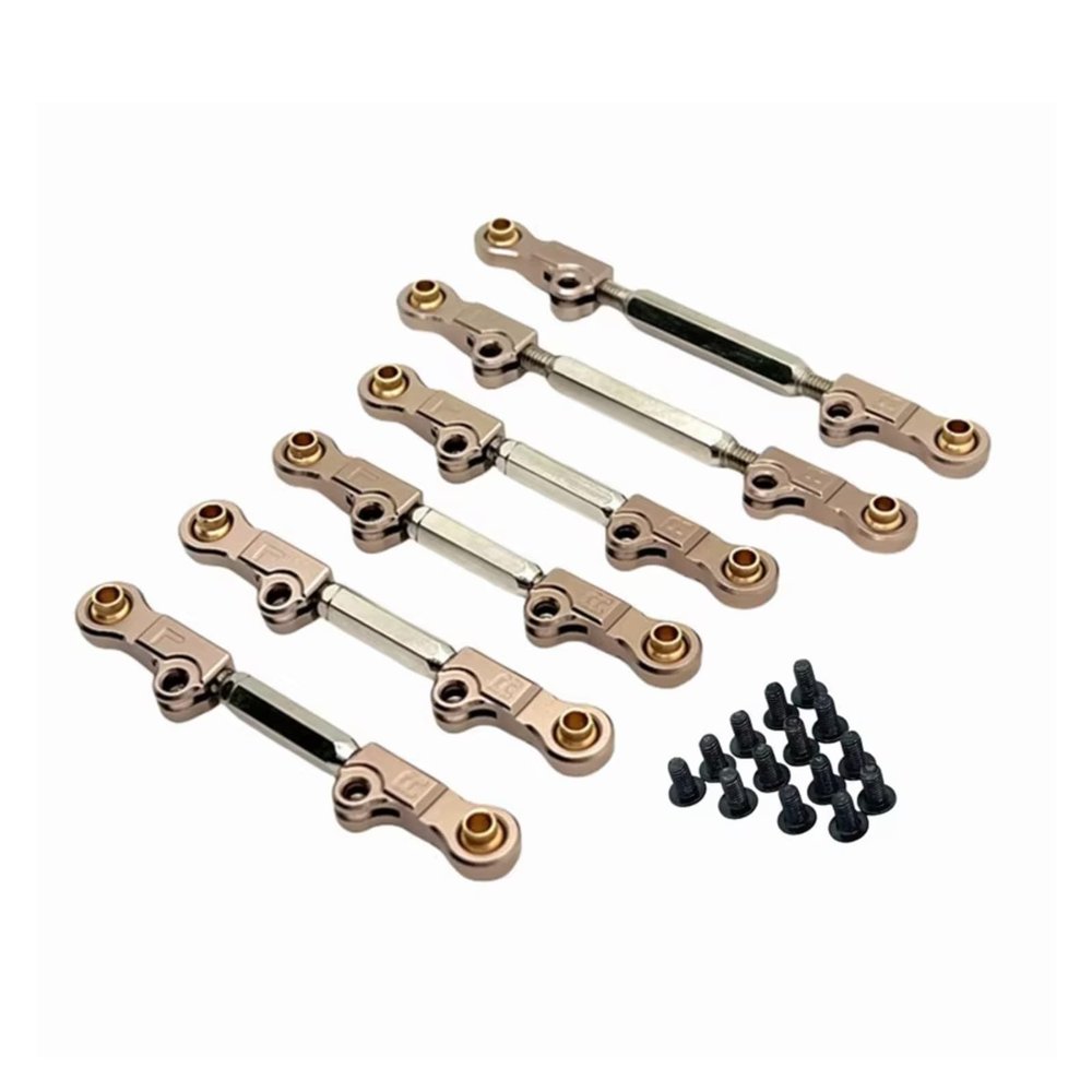 RC Toys Upgrades Parts For MJX 7303 1/7 Metal Upgrades Replacement Adjustment Rod Set P73200 P73240 Remote Control Car Parts RC Accessories(Gray)