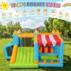 AKEYDIY Bounce House, Inflatable Obstacle Course Bouncy House for Kids, Indoor/Outdoor Bouncy Castle with Shade Stand,Boxing Column,Ring Toss Game&Ball Pool,450W Blower,Jump House for Backyard view 3