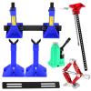 RCMYou RC Upgrades Part Metal Decoration Metal Lifting Jack Suit for 1/8 1/10 SCX10 TRX4 Gen7 Gen8 RC 4WD D90 Tamiya CC01 D110 TF2 HPI HSP,Hydraulic Jack Hops Up,Navy Blue view 1