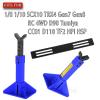 RCMYou RC Upgrades Part Metal Decoration Metal Lifting Jack Suit for 1/8 1/10 SCX10 TRX4 Gen7 Gen8 RC 4WD D90 Tamiya CC01 D110 TF2 HPI HSP,Hydraulic Jack Hops Up,Navy Blue view 2