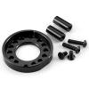 Que-T 1 Set Aluminum Motor Mount Bracket Motor Holder for Tamiya TA02 1/10 RC Car Upgrade(Black) view 2