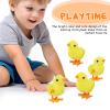 MAGICLULU 12 Pcs Wind Up Toys Plush Chicks Jumping Chick Party Favors Goody Bags view 3