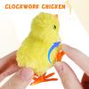 MAGICLULU 12 Pcs Wind Up Toys Plush Chicks Jumping Chick Party Favors Goody Bags view 4