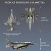 Eairsoky 1:72 Scale F-16D Metal Fighter Jet Model Military Die-cast Aircraft Models for Collection or Gift view 2