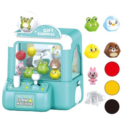 Mini Claw Machine for Kids Small Vending Machine Toys Adorable Animal Theme Arcades Game Party Toy Birthday Gifts for Children,3.7X5.1in