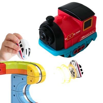 3D Infinity Track, Replacement Magnetic Electric Train Cars for klick Rail, Rechargeable 3D Infinity Track Train Head for Flexible Race Tracks,Cannot Operate Alone, Tracks & Cable Not Included