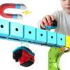3D Infinity Track, Replacement Magnetic Electric Train Cars for klick Rail, Rechargeable 3D Infinity Track Train Head for Flexible Race Tracks,Cannot Operate Alone, Tracks & Cable Not Included view 2