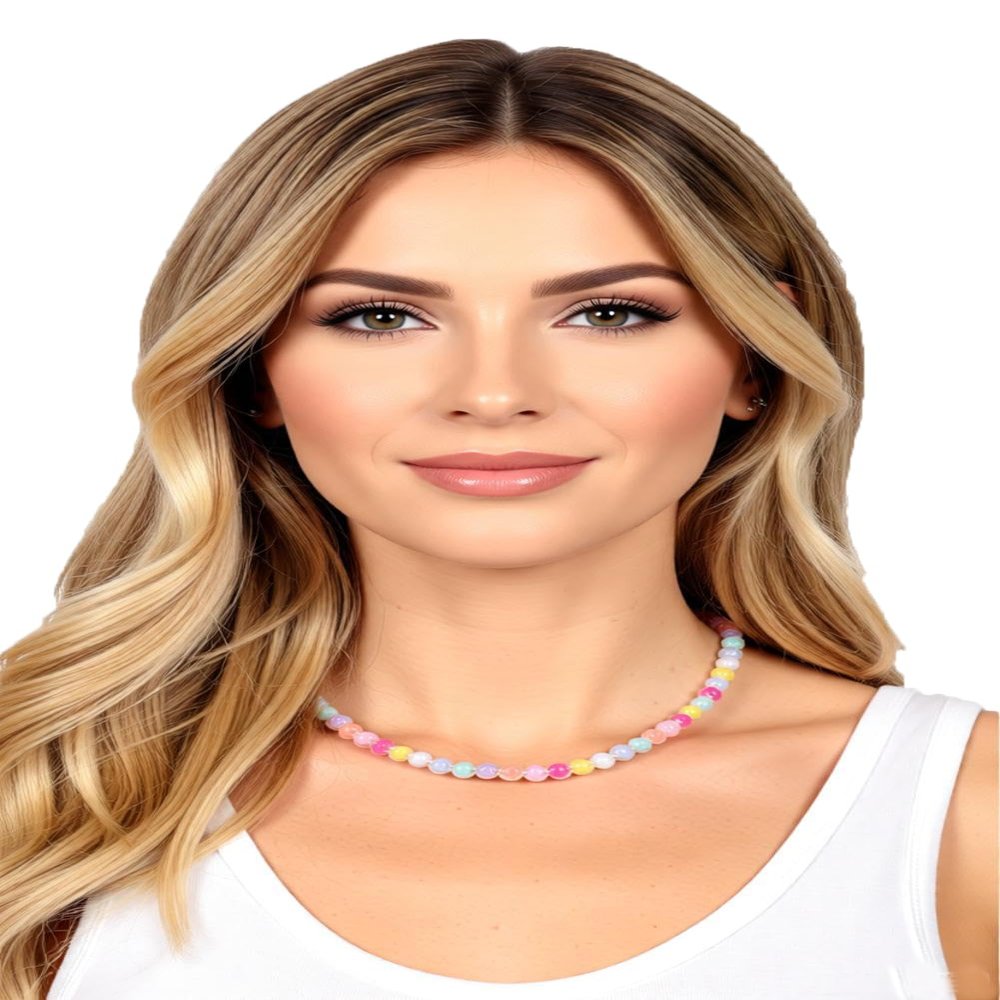 Holly Wheeler Costume Necklace Strange Holly Wheeler Cosplay Rainbow Colors Accessories Halloween