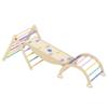 GOWE 5 in 1 Pikler Triangle Set, Baby Climbing Toy, Montessori Learning Toy with Arch, Ramp, and Climbing Triangle view 1