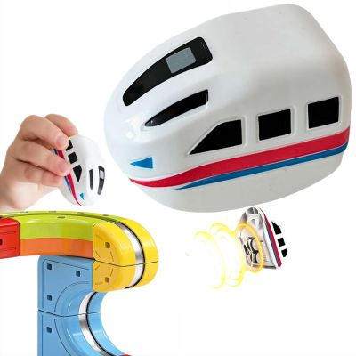 3D Infinity Track, Replacement Magnetic Electric Train Cars for klick Rail, Rechargeable 3D Infinity Track Train Head for Flexible Race Tracks,Cannot Operate Alone, Tracks & Cable Not Included