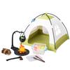 1/12 Scale Mini Realistic Camping and Picnic Model Set, Food-Play Props, Prentend-Play Accessory Set (Green Tent + Light + Ladybug + Picnic Food Items/Light-Up) view 1