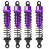 4Pcs RC Off Road Vehicle Metal Shock Damper Part, Replacement for HSP 106004 Remote Control Car Accessory, Aluminum Alloy Shock Absorber with Compact Design, Lightweight Durable RC (Purple) view 1
