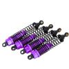 4Pcs RC Off Road Vehicle Metal Shock Damper Part, Replacement for HSP 106004 Remote Control Car Accessory, Aluminum Alloy Shock Absorber with Compact Design, Lightweight Durable RC (Purple) view 2