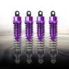 4Pcs RC Off Road Vehicle Metal Shock Damper Part, Replacement for HSP 106004 Remote Control Car Accessory, Aluminum Alloy Shock Absorber with Compact Design, Lightweight Durable RC (Purple) view 3