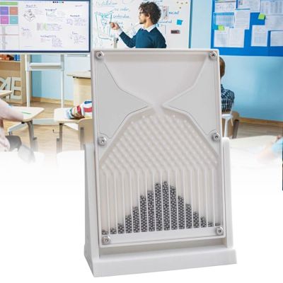12*18cm Galton Board Probability Demonstrator Model,Normal Distribution Model for Physics Education,Inspire Curiosity and Enhance Learning,for Mathematics Education and Proba(Color:White,no curves)