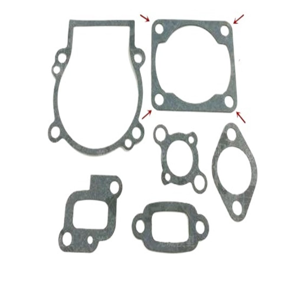 FEARZIE Gasket Set for 23CC 26CC 27CC 29CC 30CC 1/5 RC carb Muffler Cylinder(4 Holes)