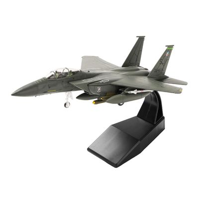Eairsoky 1:100 Scale F-15E Eagle Metal Fighter Jet Model Military Die-cast Aircraft Models for Collection or Gift