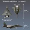 Eairsoky 1:100 Scale F-15E Eagle Metal Fighter Jet Model Military Die-cast Aircraft Models for Collection or Gift view 2