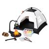 1/12 Scale Mini Realistic Camping and Picnic Model Set, Food-Play Props, Prentend-Play Accessory Set (Black Tent + Light + Ladybug + Picnic Food Items/Light-Up) view 1