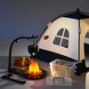 1/12 Scale Mini Realistic Camping and Picnic Model Set, Food-Play Props, Prentend-Play Accessory Set (Black Tent + Light + Ladybug + Picnic Food Items/Light-Up) view 2