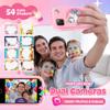 Kids Smart Phone for Girls, Toddler Phone Toy with Dual Camera, 2.8" Touchscreen, 18 Games, MP3, Learning & 32GB Card, Christmas Birthday Gift for Ages 3-10, Toddler Girl Toys view 3