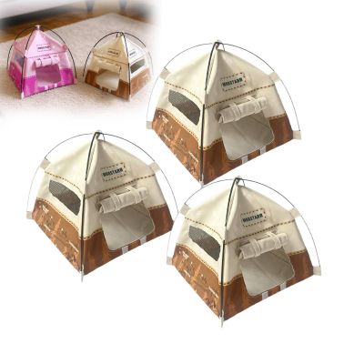 1:12 Miniature Cute Tent, Miniature Doll Camping Model Tents, Movable Decorative Scene Accessories Photography Props Toys Display (Brown 3pcs)
