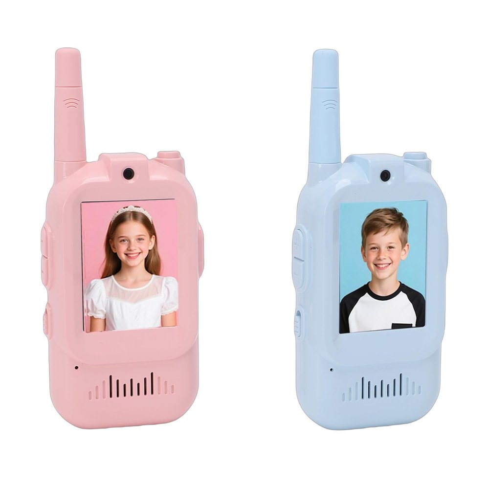 VBESTLIFE Kids Video Intercom, HD Video Call Wireless Children Phone with Multiple Sound Modes, for Family Chats and Outdoor Adventures