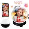 2.7" Crystal Ball Video Player, 3D Video Play Electronic Ball, Dynamic Videos Displaying Balls, DIY Digital Photo Videos Player with Electronic Screen for Couple, Pet, Holiday Memory (WiFi ver White) view 2