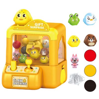 Mini Claw Machine for Kids Small Vending Machine Toys Adorable Animal Theme Arcades Game Party Toy Birthday Gifts for Children,3.7X5.1in